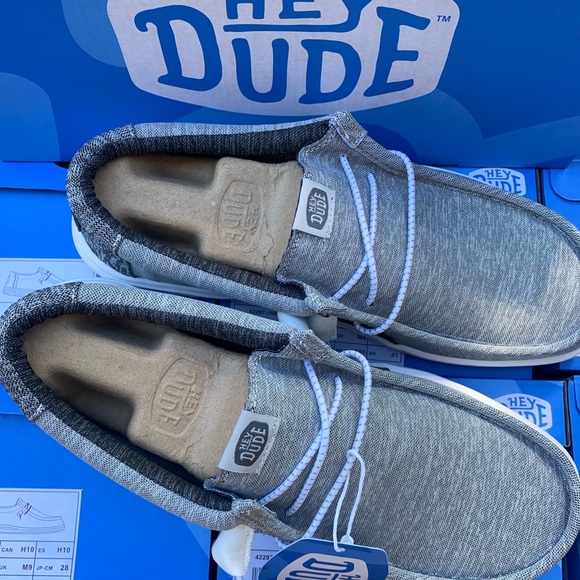 Hey Dude Men’s Wally H2O Mix Shoes Galaxy Grey Loafers Comfort Sizes 8-13 New - Picture 3 of 8